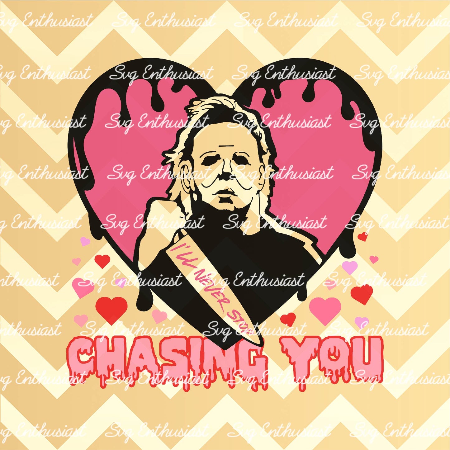 I'll never stop chasing you SVG PNG DXF