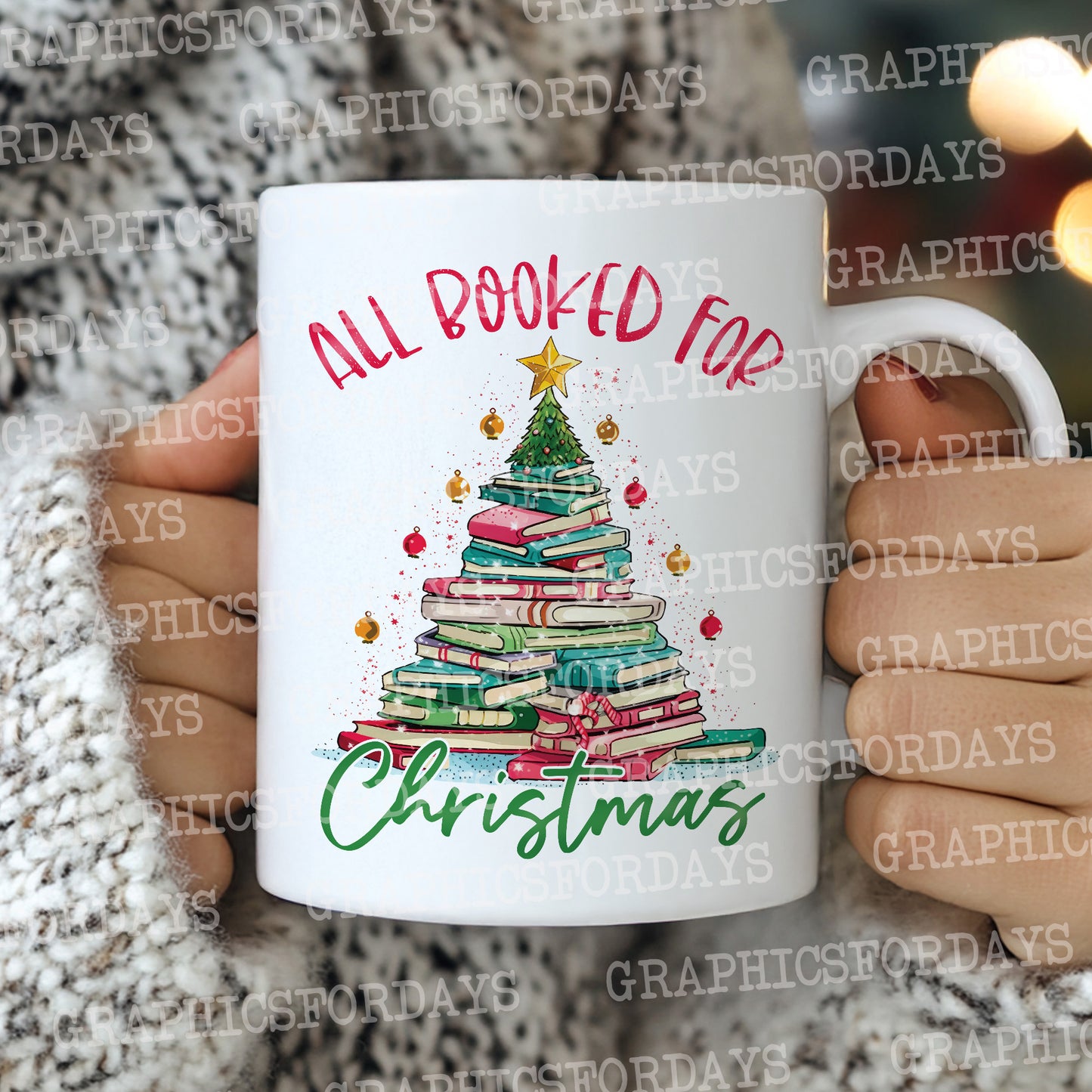 All booked for Christmas PNG sublimation file