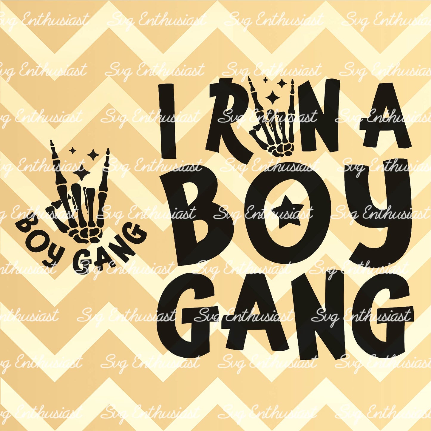 I run a boy gang SVG PNG DXF