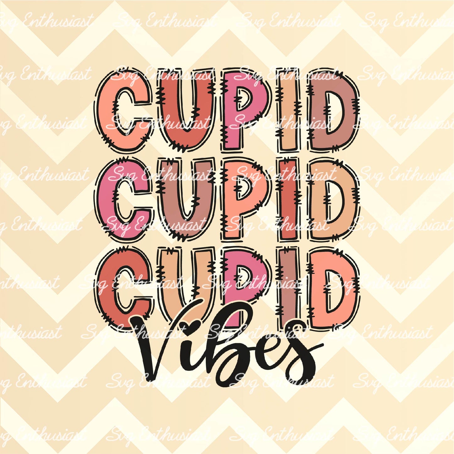 Cupid vibes SVG PNG DXF