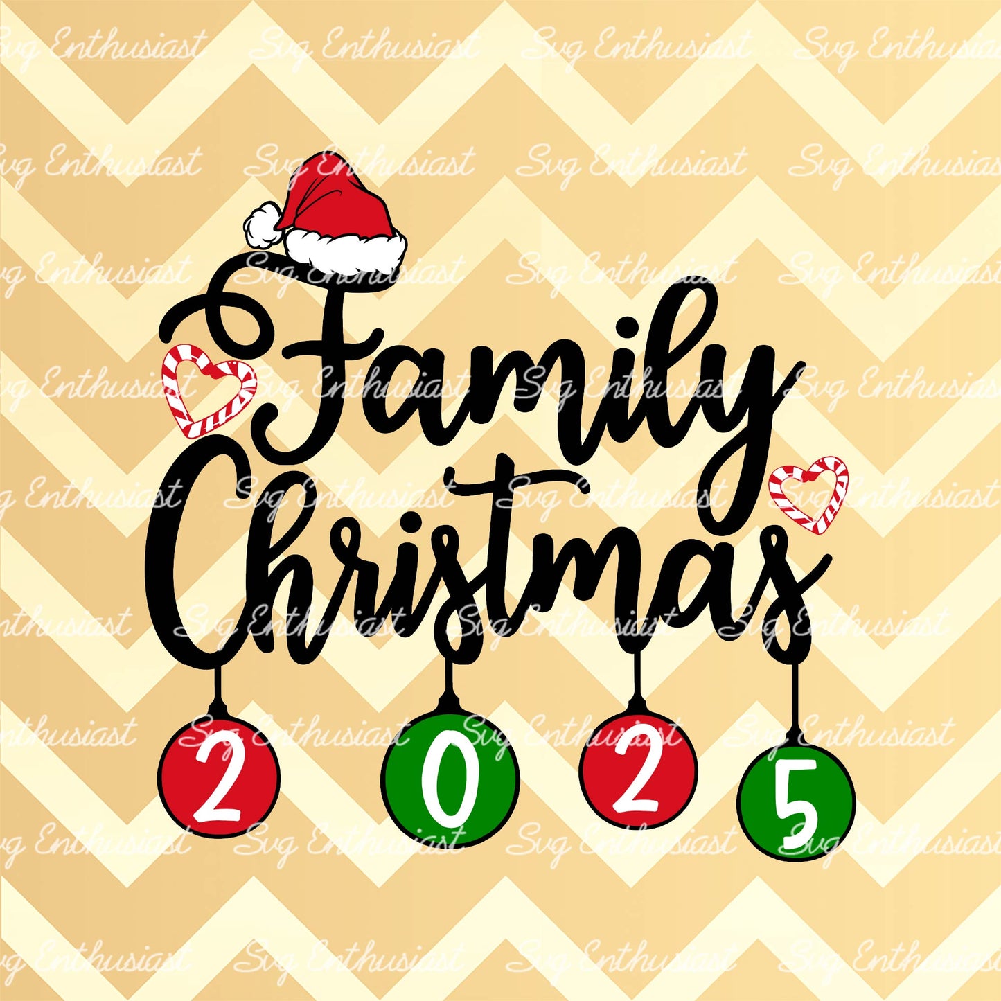 Family Christmas 2025 SVG PNG DXF