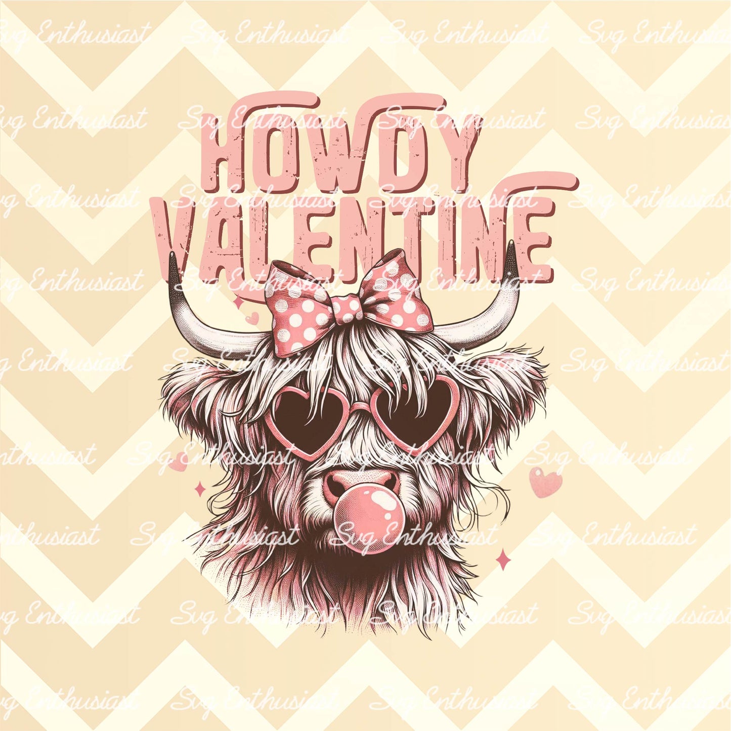 Howdy valentine PNG sublimation