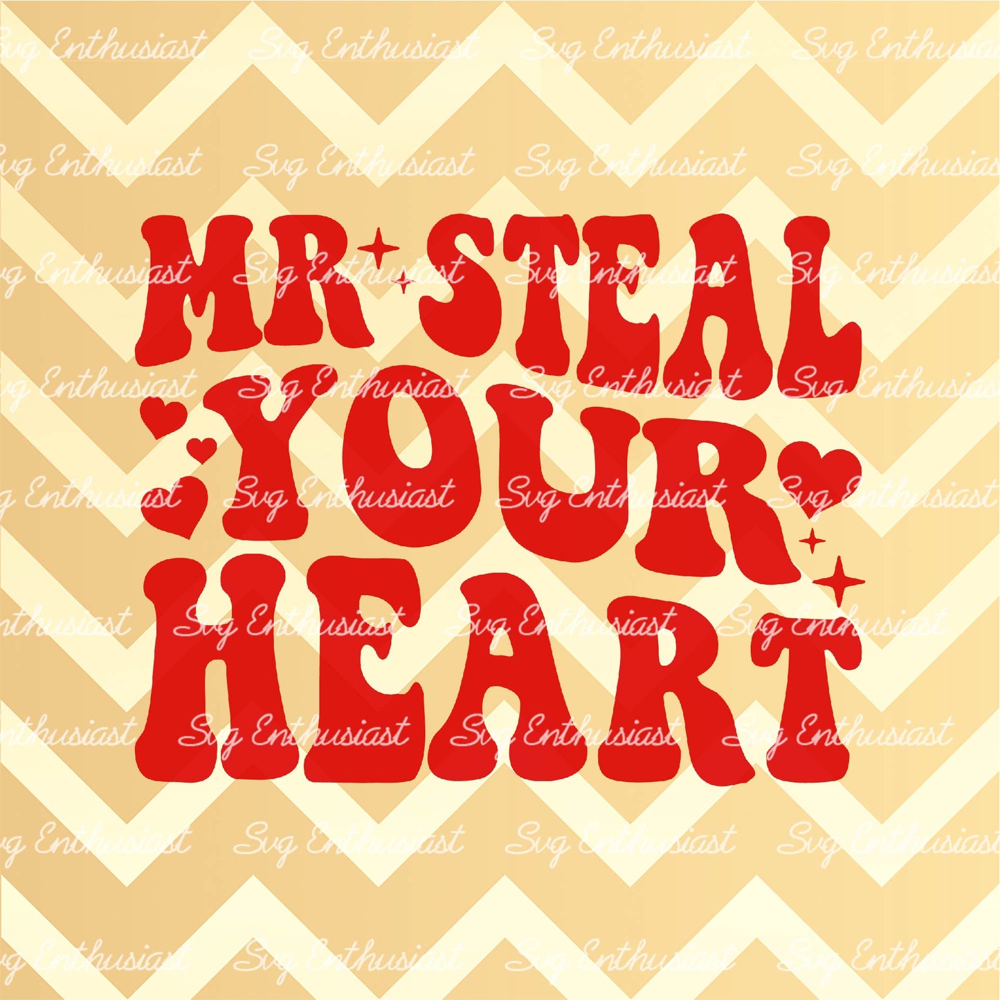 Mr steal your heart SVG PNG DXF