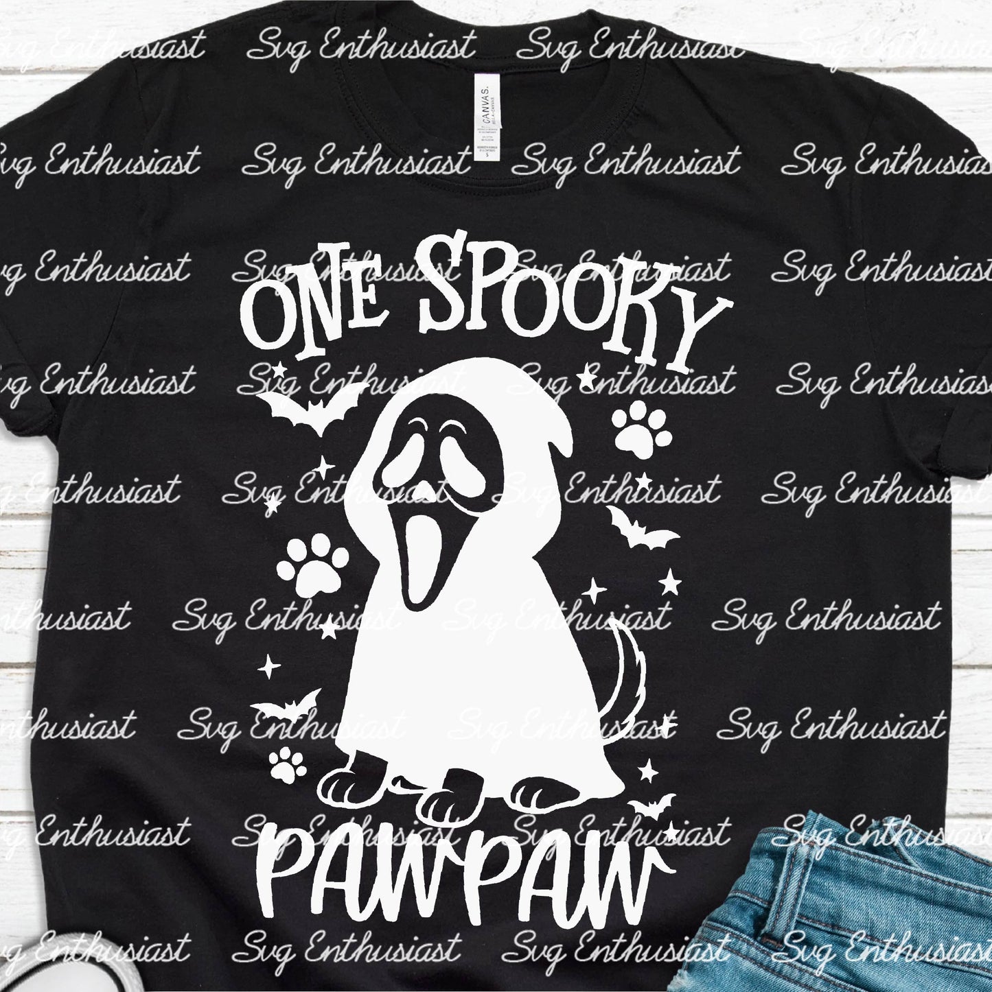 One spooky pawpaw SVG PNG DXF