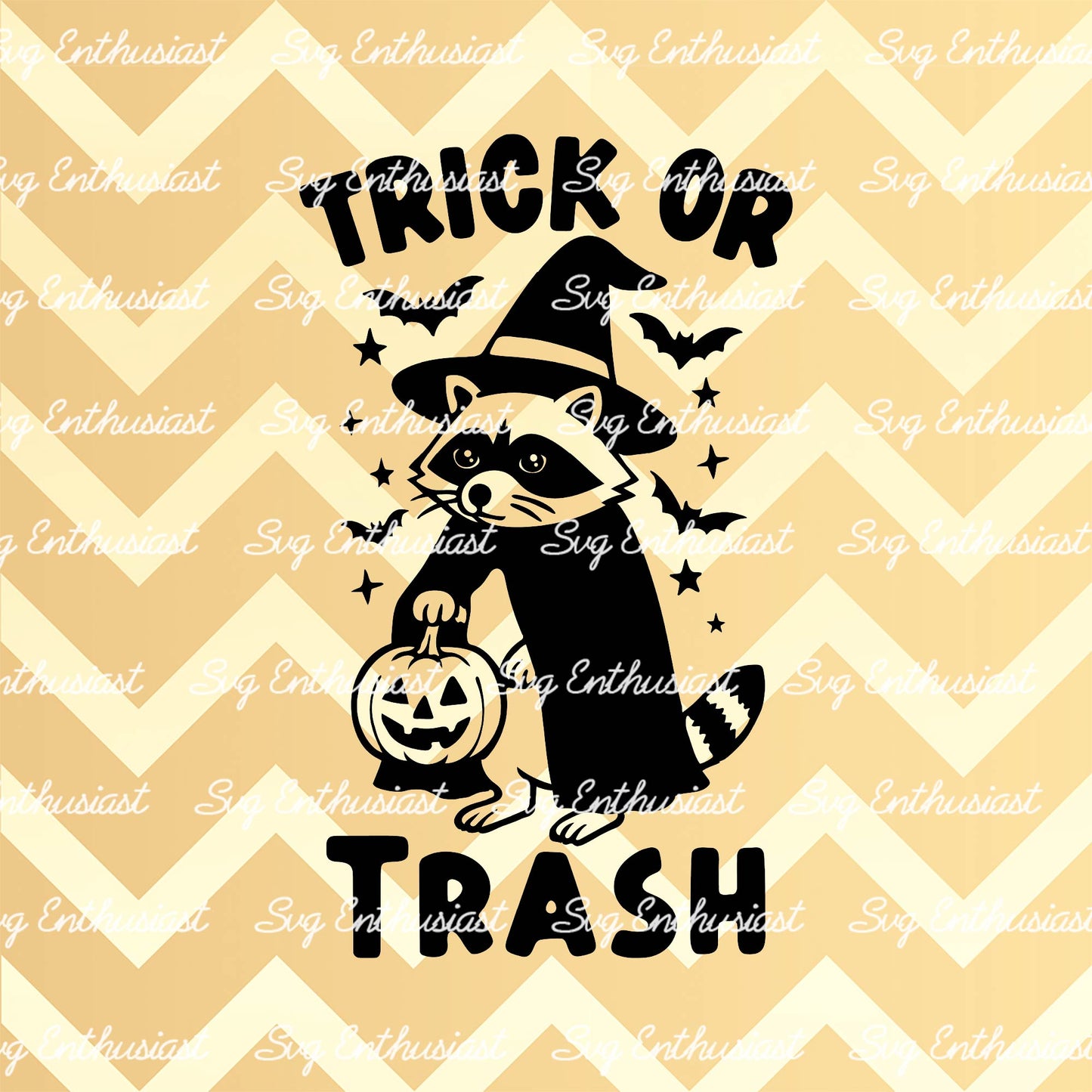 Trick or trash SVG PNG DXF
