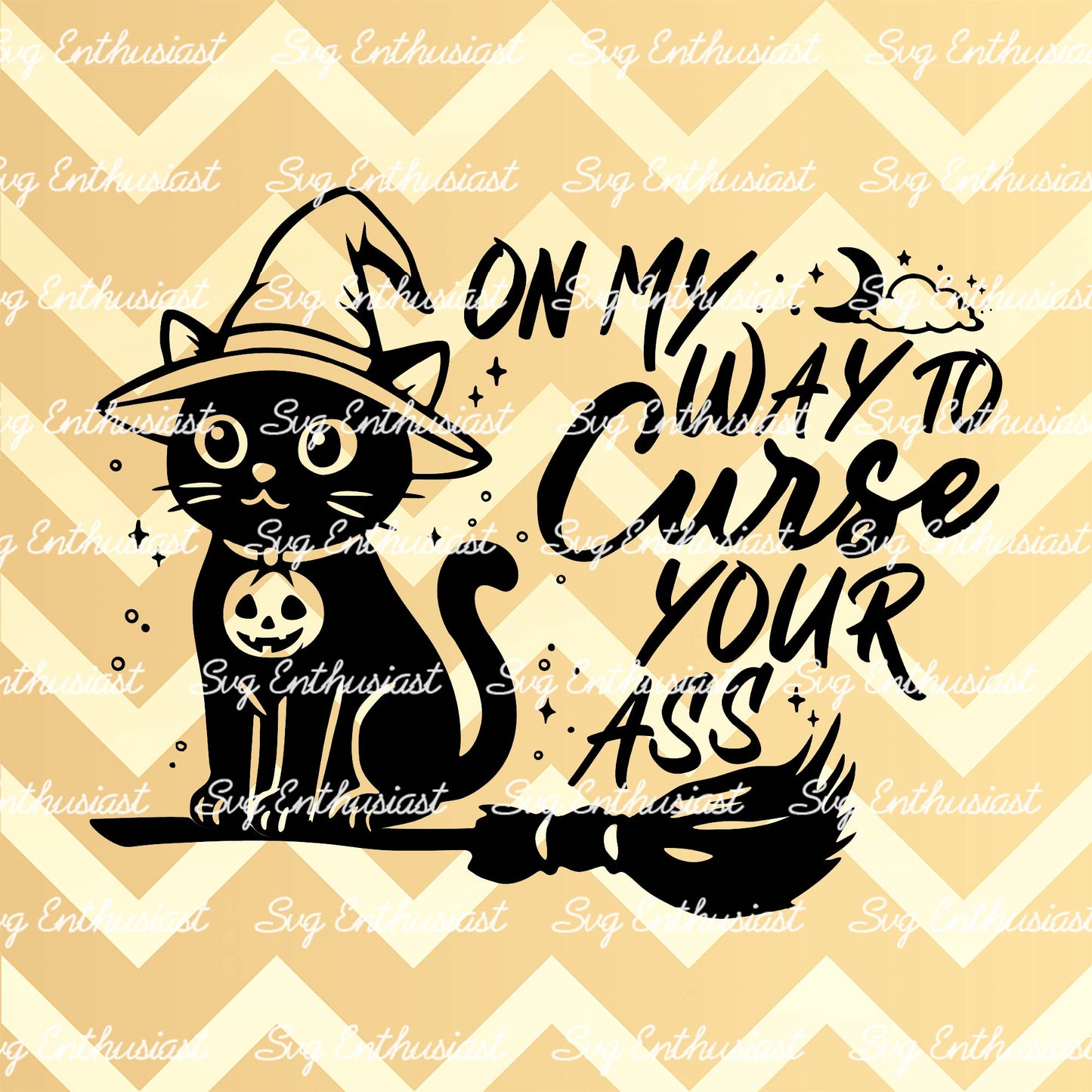 On my way to curse your ass SVG PNG DXF