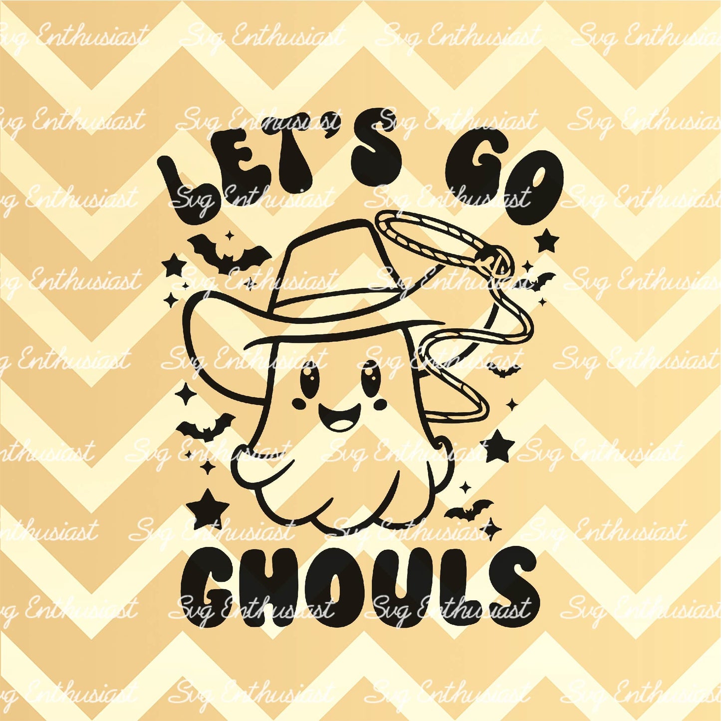 Let's go ghouls SVG PNG DXF
