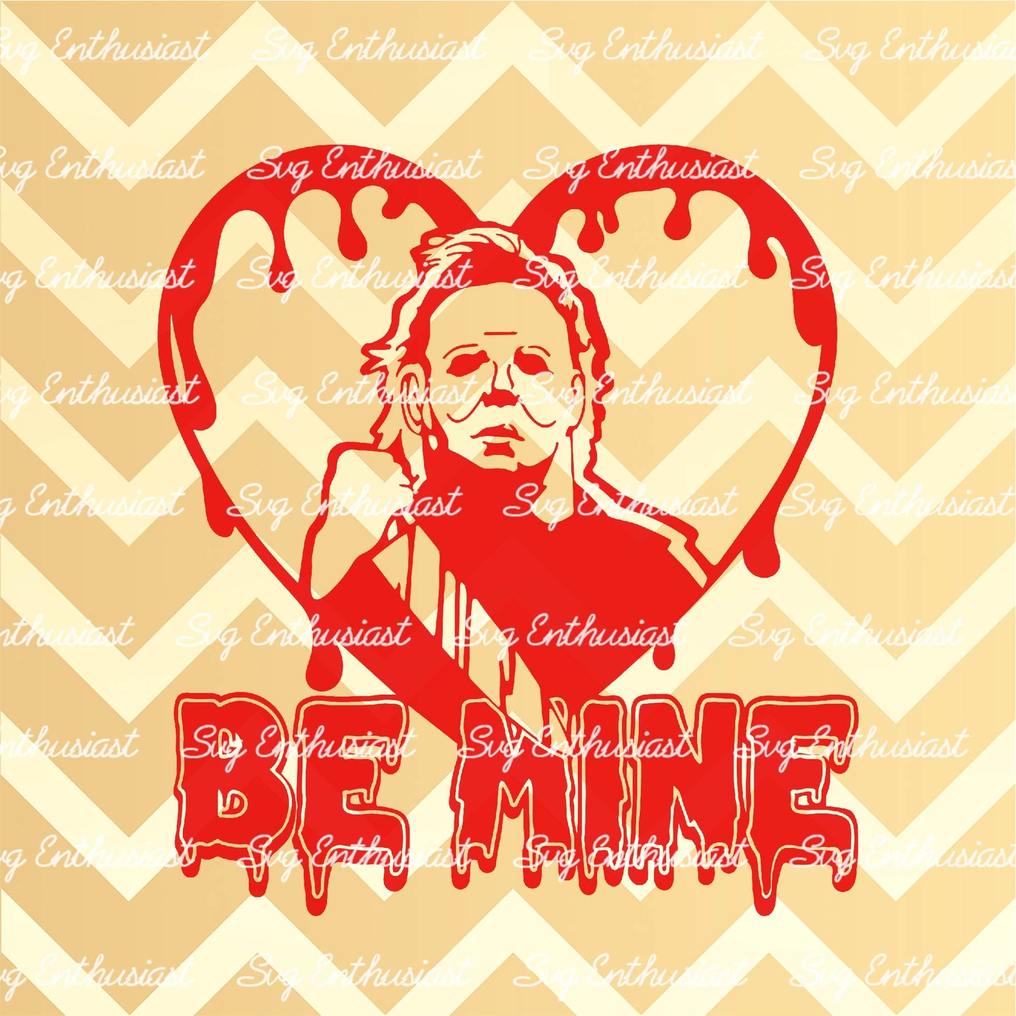 Be mine horror valentine SVG PNG DXF