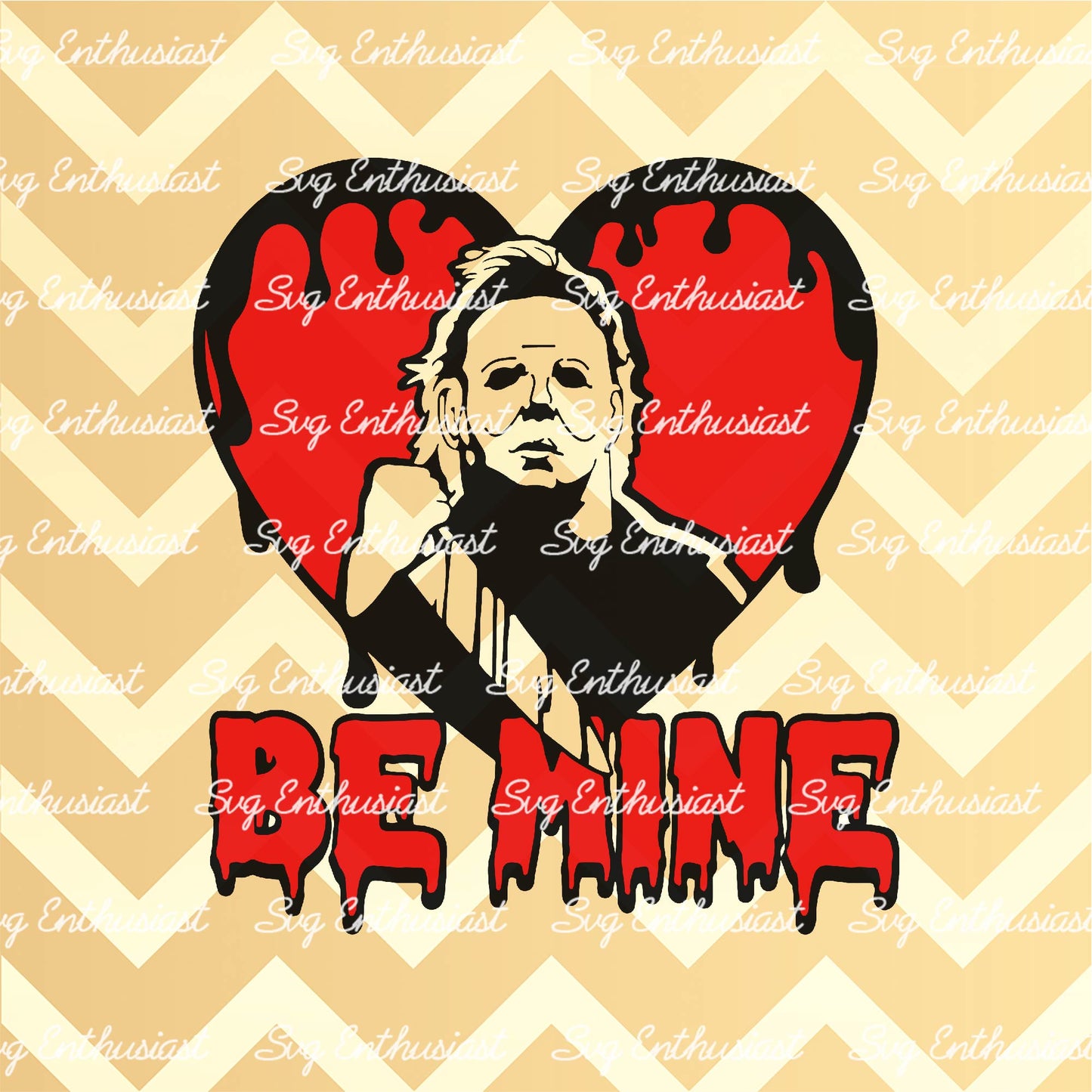 Be mine horror valentine SVG PNG DXF