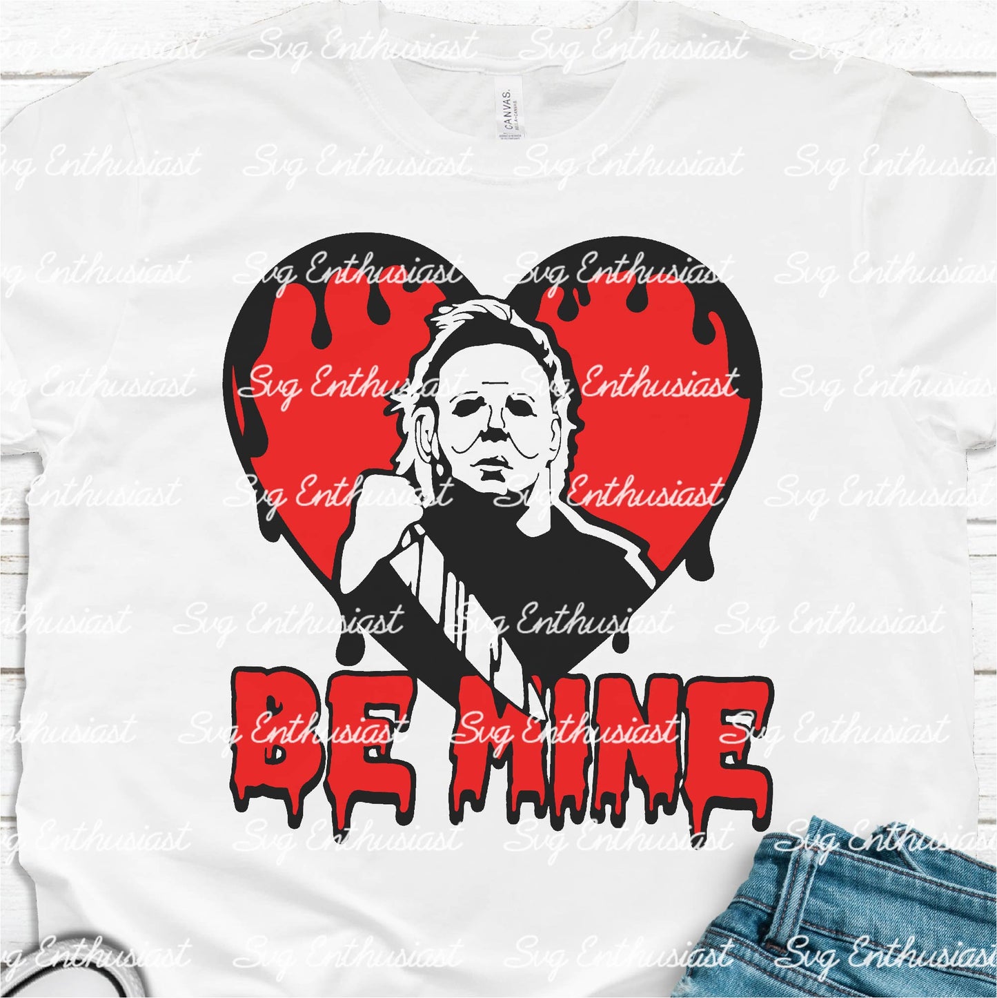 Be mine horror valentine SVG PNG DXF