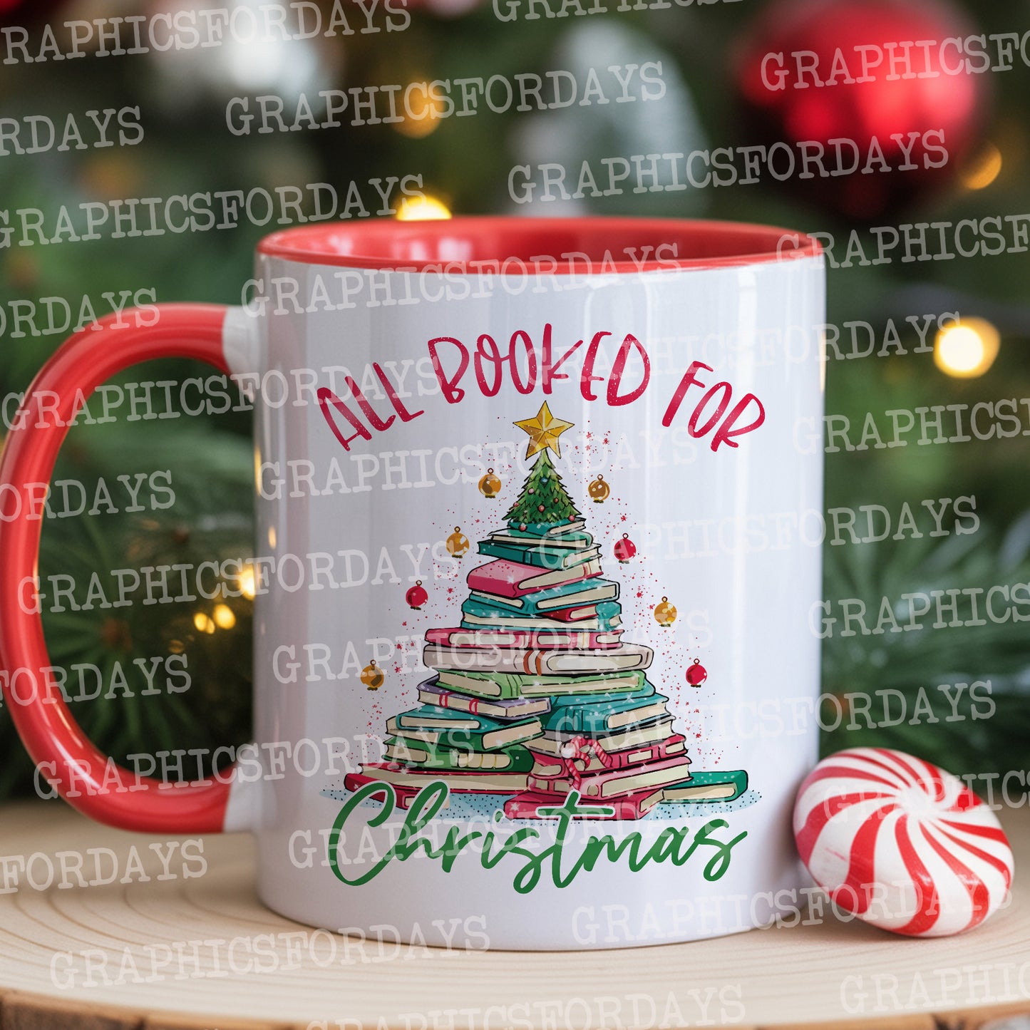 All booked for Christmas PNG sublimation file