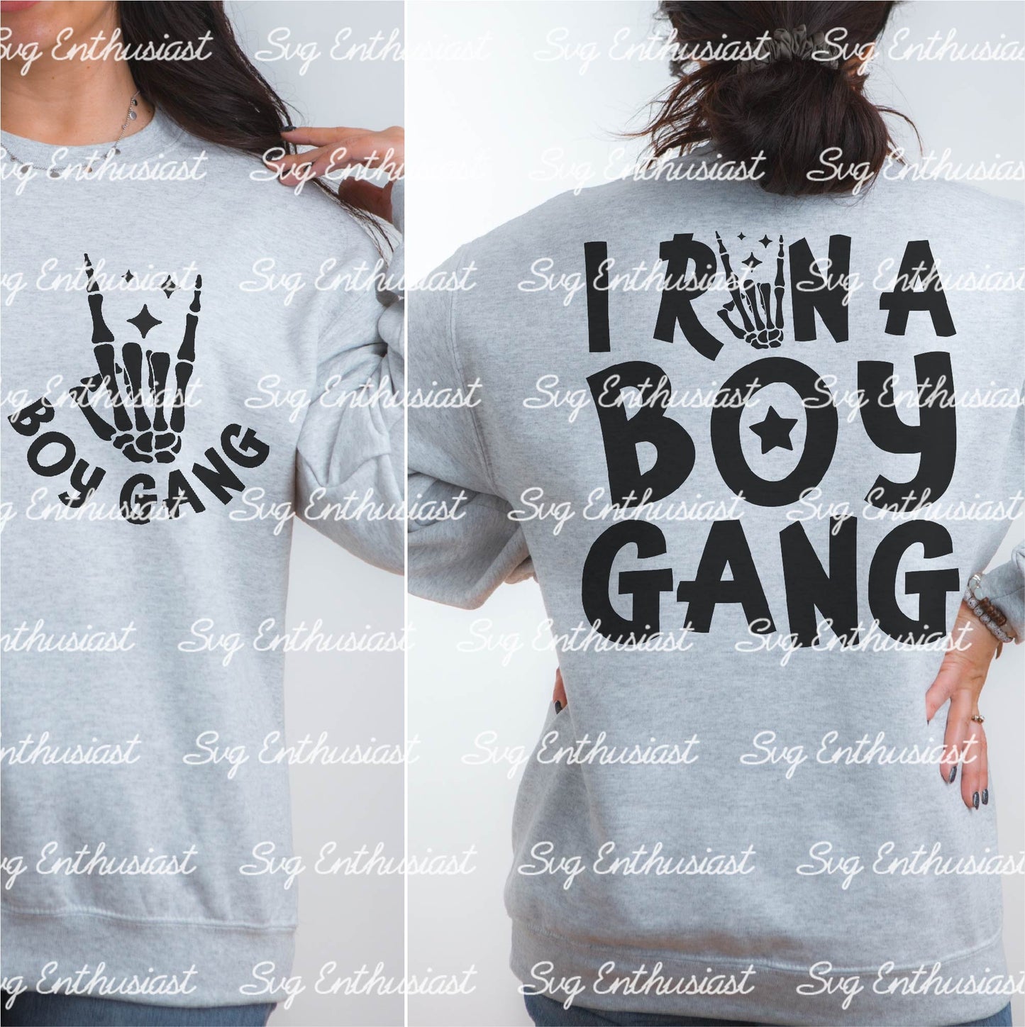 I run a boy gang SVG PNG DXF