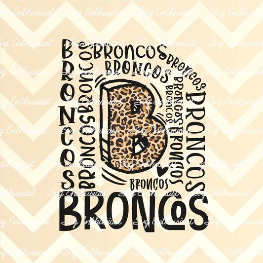 Broncos PNG sublimation