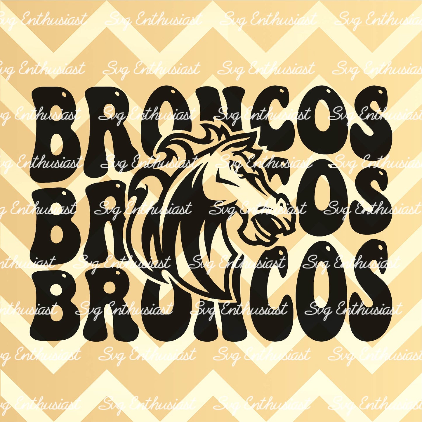 Broncos SVG PNG DXF