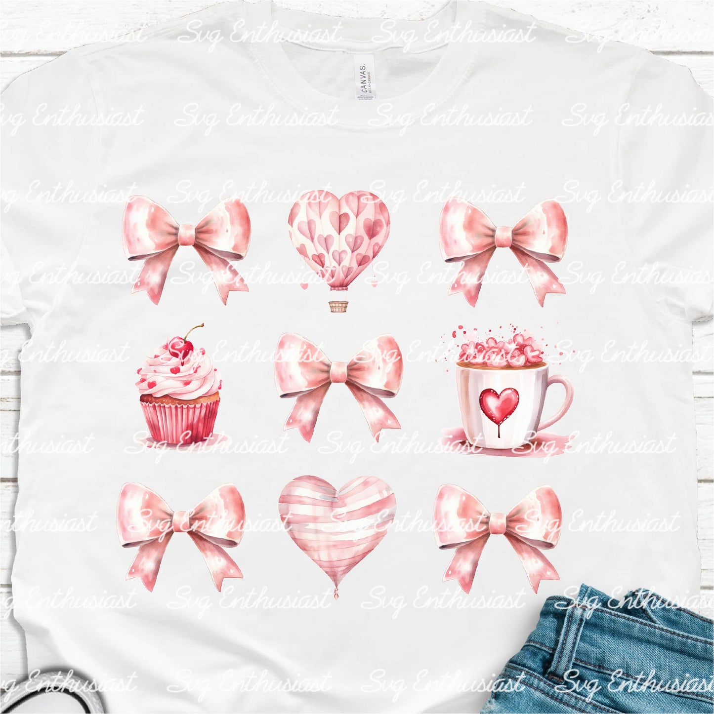 Coquette valentine PNG sublimation