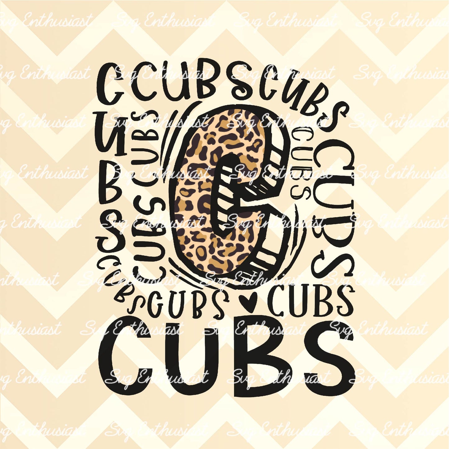 Cubs PNG sublimation