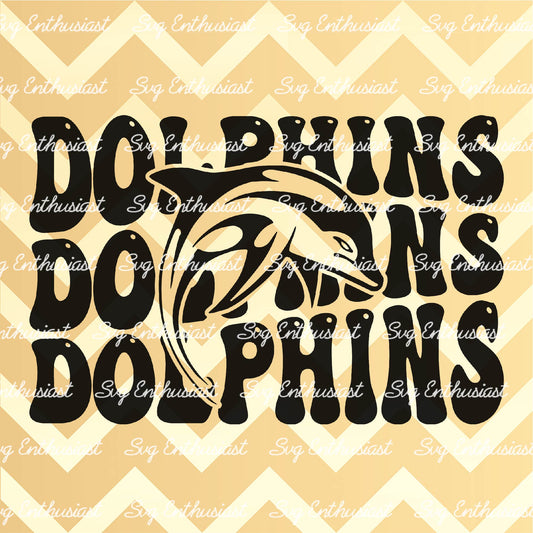 Dolphins SVG PNG DXF