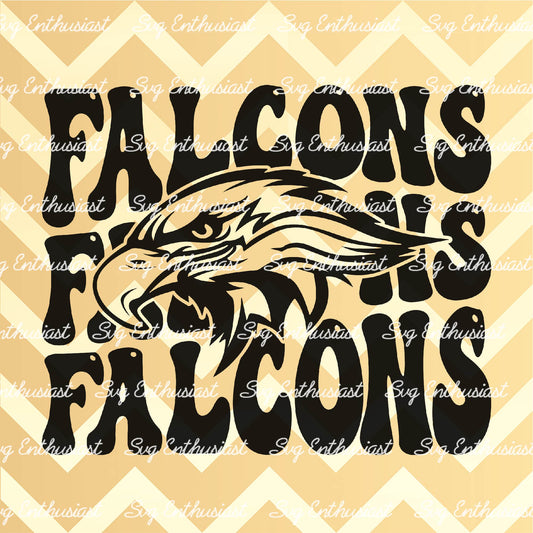 Falcons SVG PNG DXF