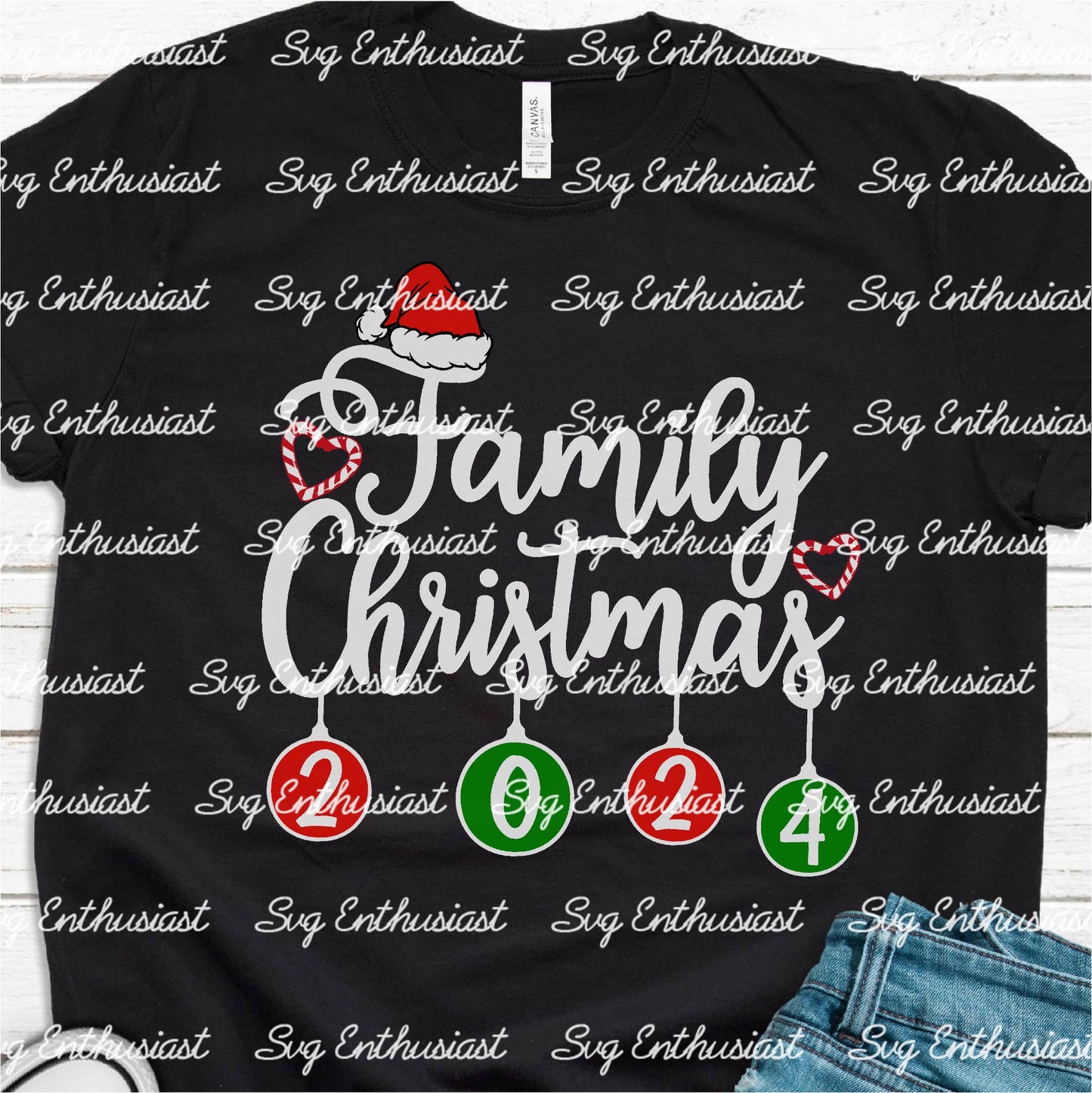 Family Christmas 2024 SVG PNG DXF