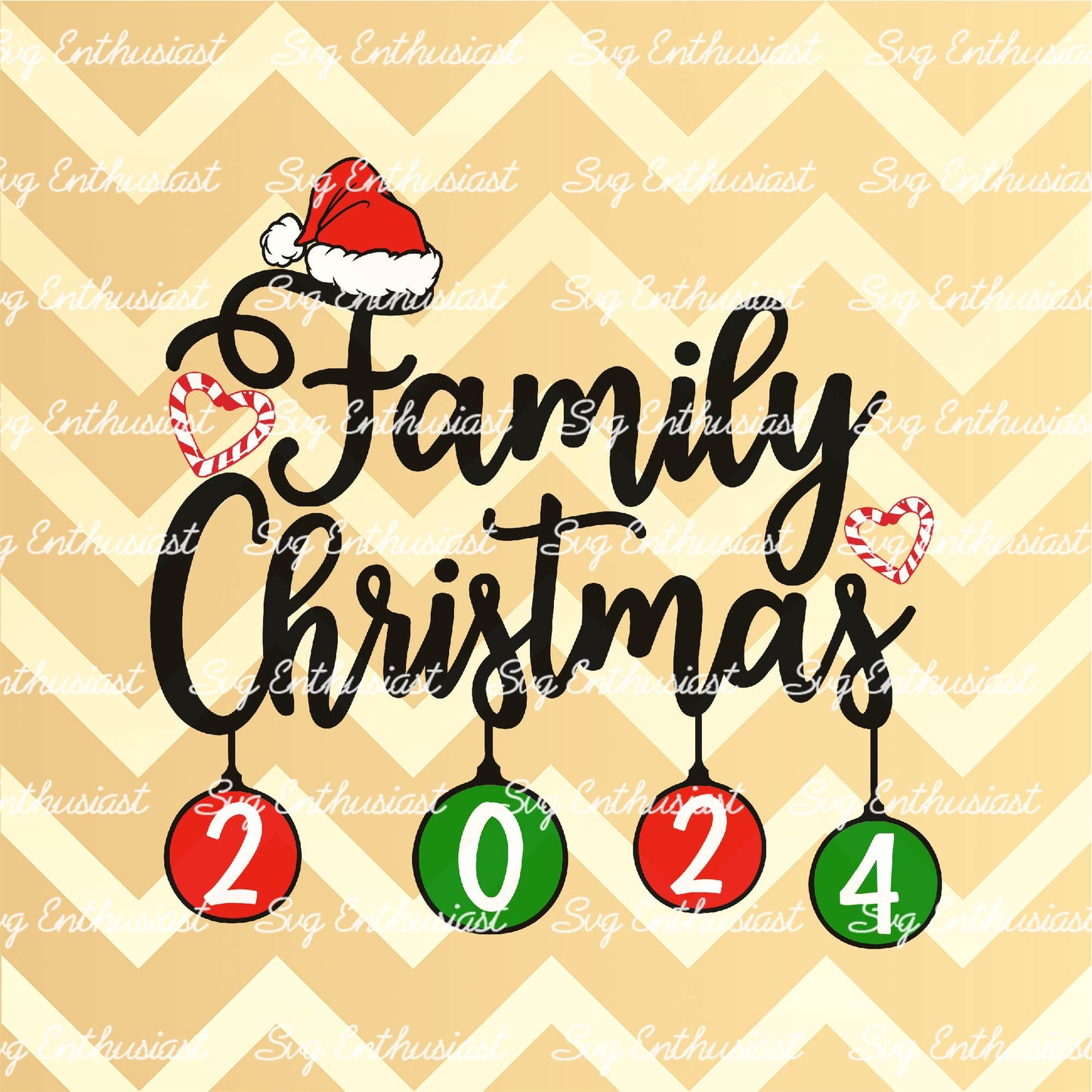 Family Christmas 2024 SVG PNG DXF