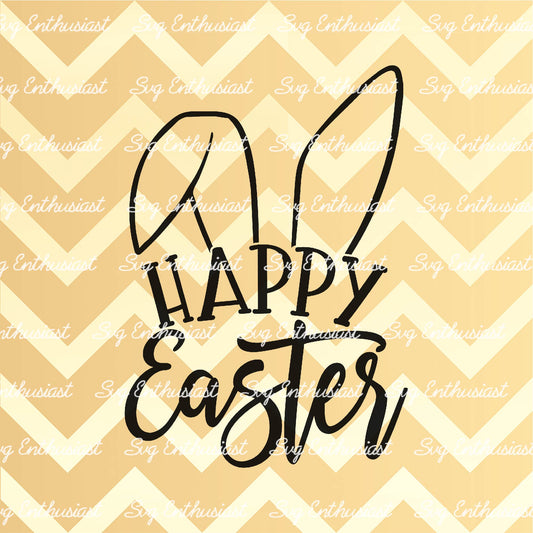 Happy easter SVG PNG DXF