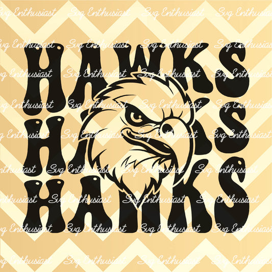 Hawks SVG PNG DXF