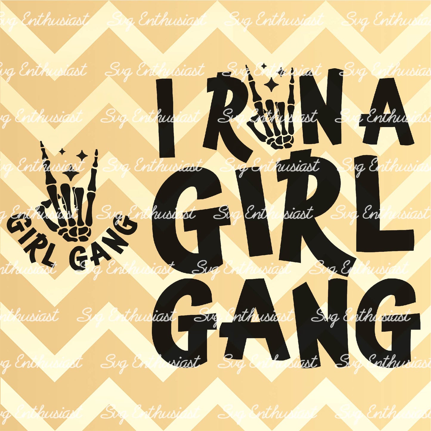 I run a girl gang SVG PNG DXF
