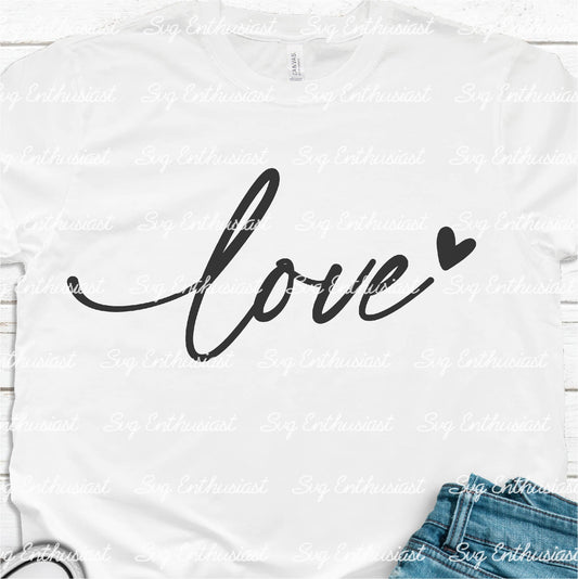 Love SVG PNG DXF