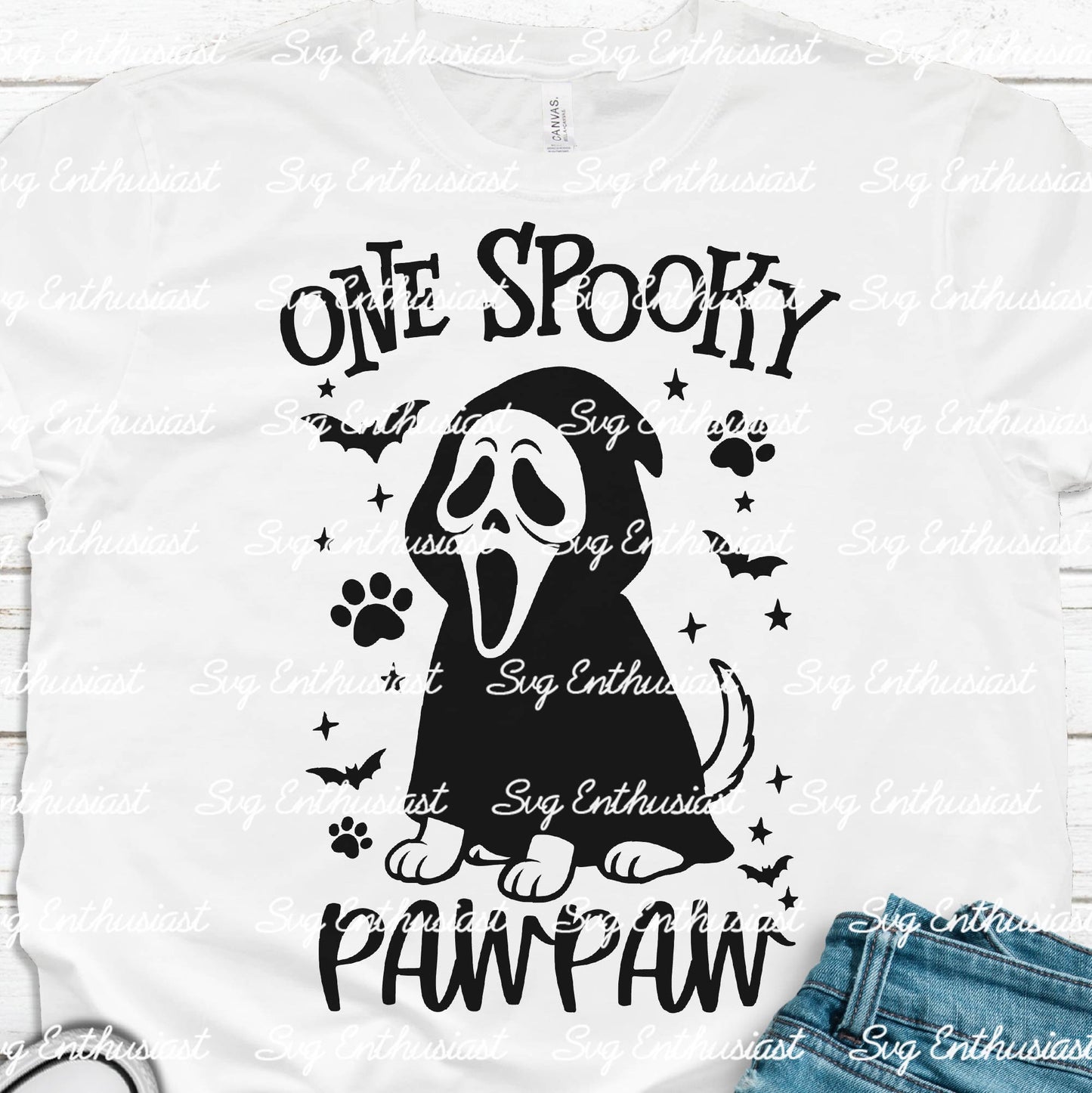 One spooky pawpaw SVG PNG DXF
