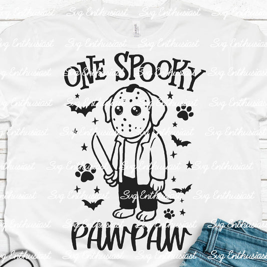 One spooky pawpaw SVG PNG DXF