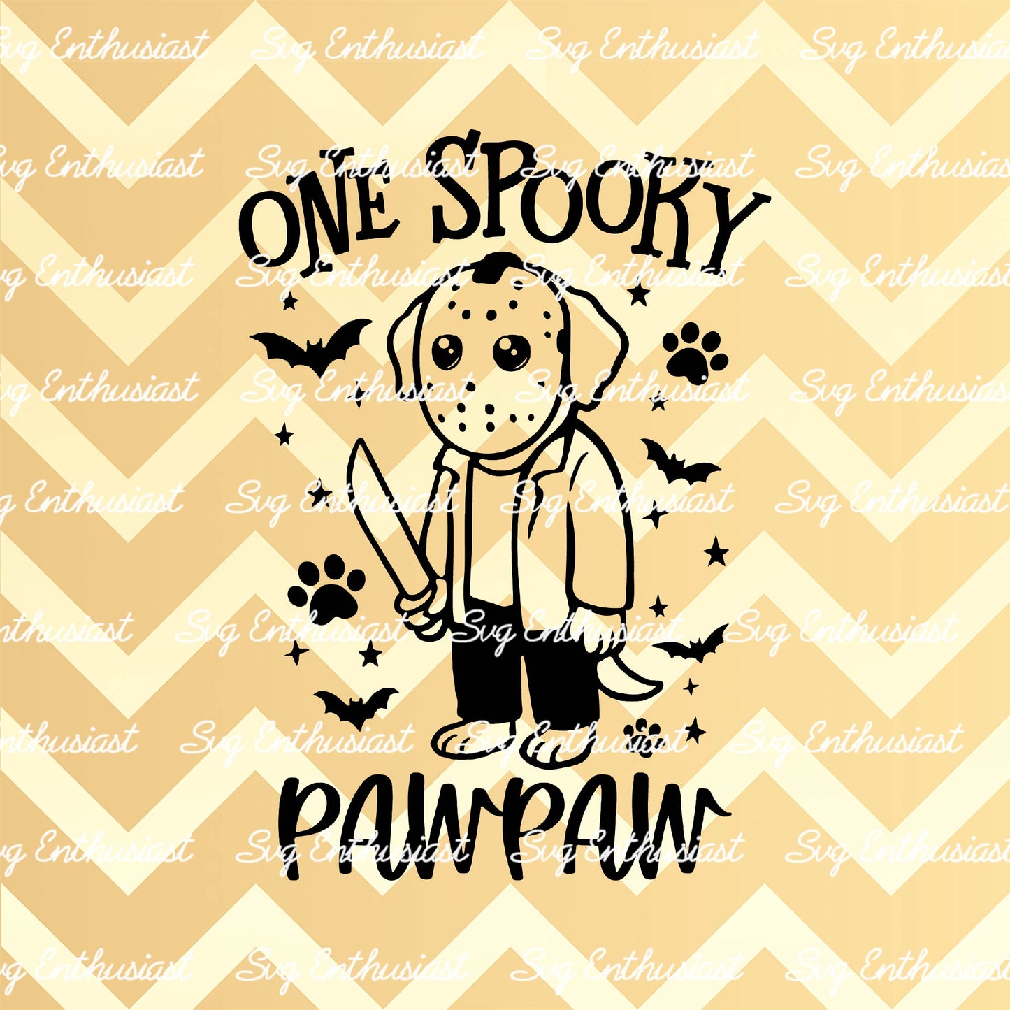 One spooky pawpaw SVG PNG DXF