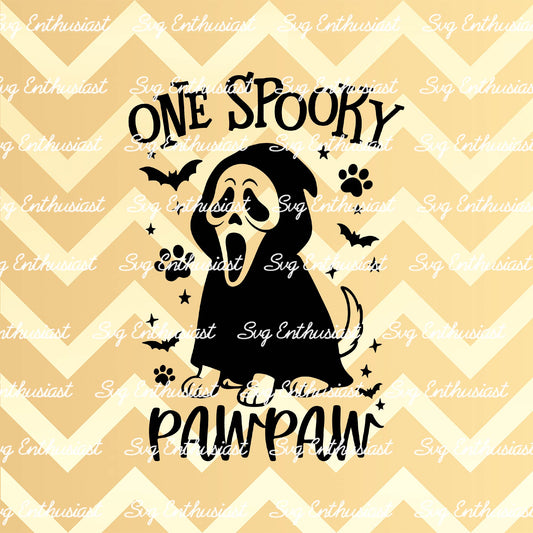 One spooky pawpaw SVG PNG DXF