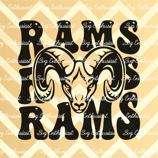 Rams SVG PNG DXF