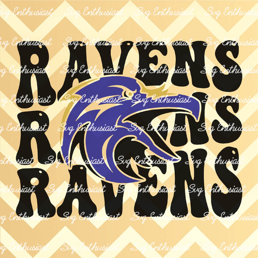 Ravens SVG PNG DXF