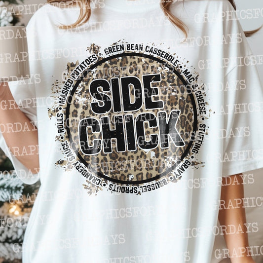 Side Chick Thanksgiving PNG sublimation file
