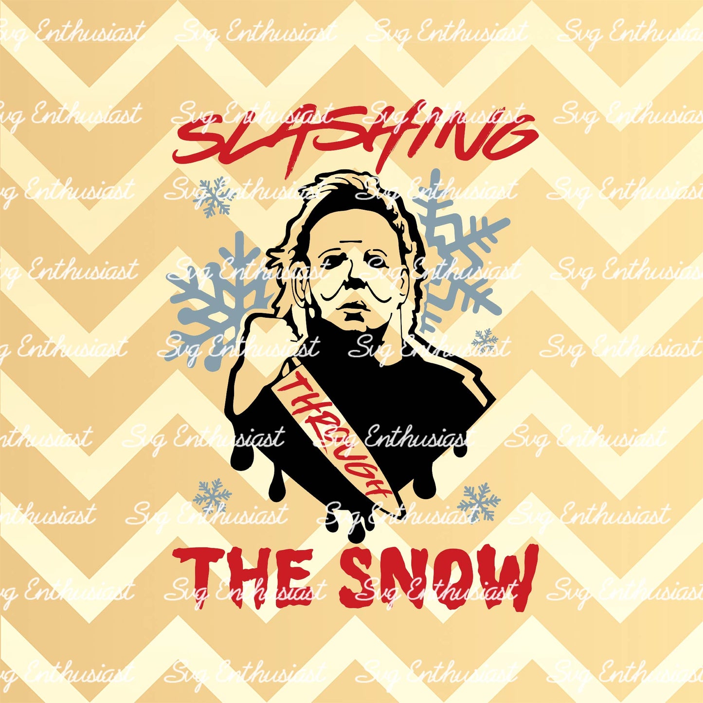 Slashing through the snow SVG PNG DXF