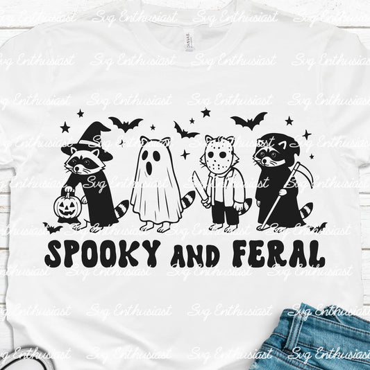 Spooky and feral SVG PNG DXF