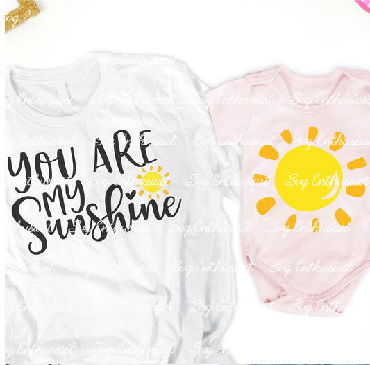 You're my sunshine SVG PNG DXF