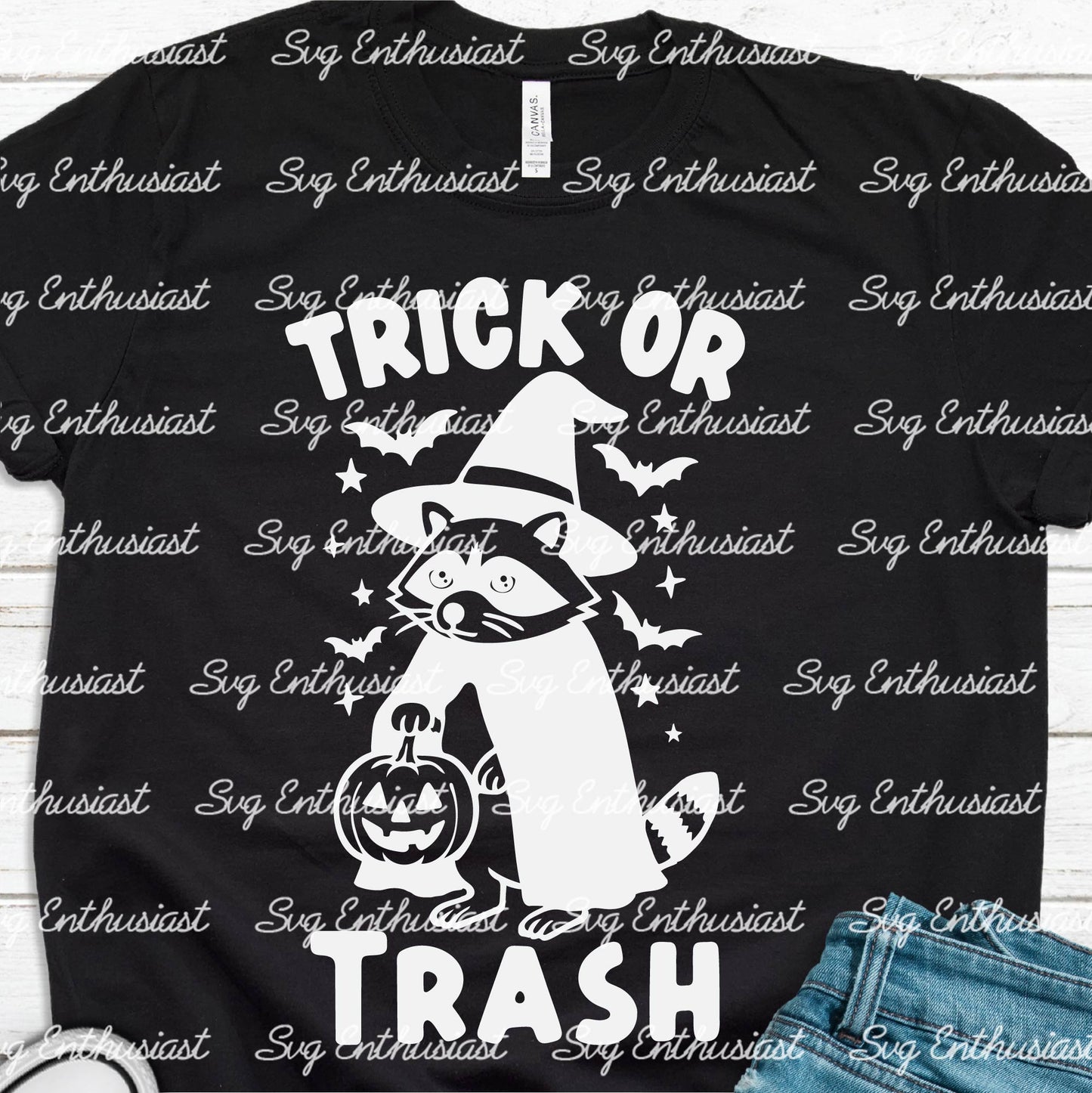 Trick or trash SVG PNG DXF