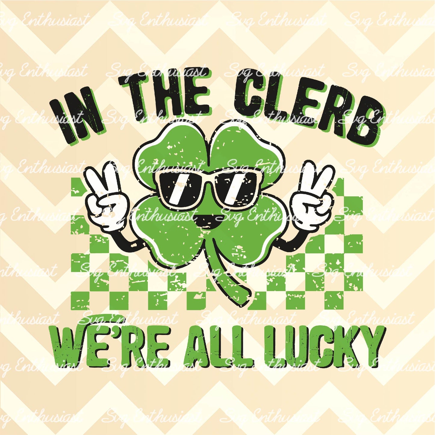 In the clerb we're all lucky PNG sublimation