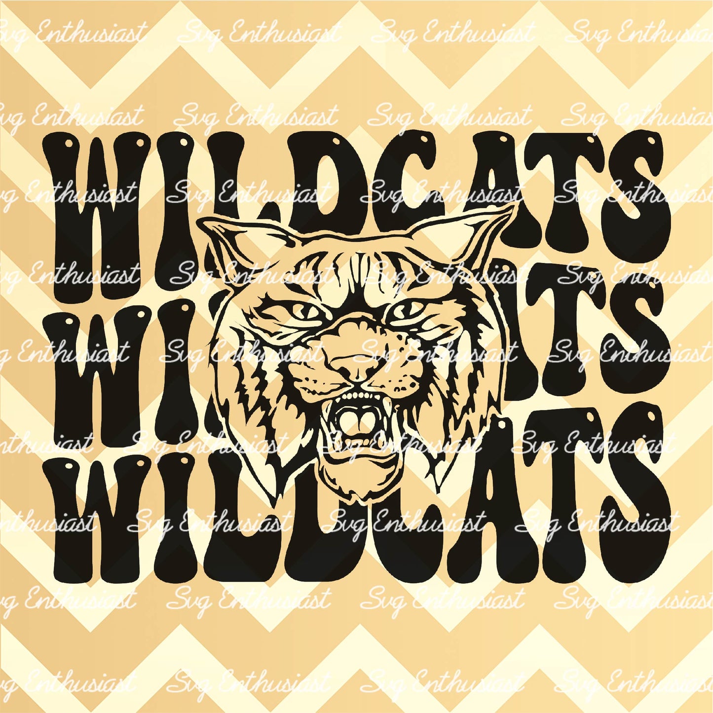 Wildcats SVG PNG DXF