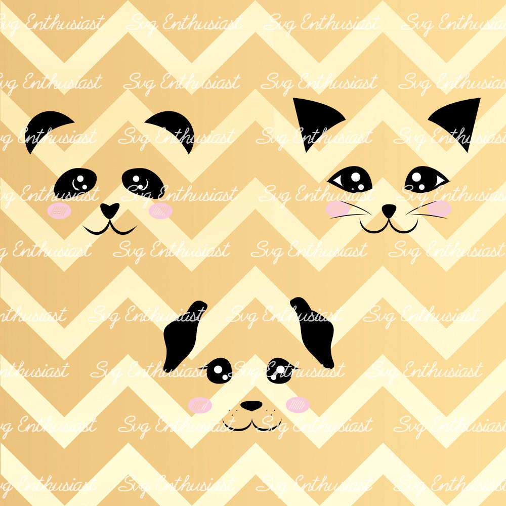 Cute animals SVG PNG DXF