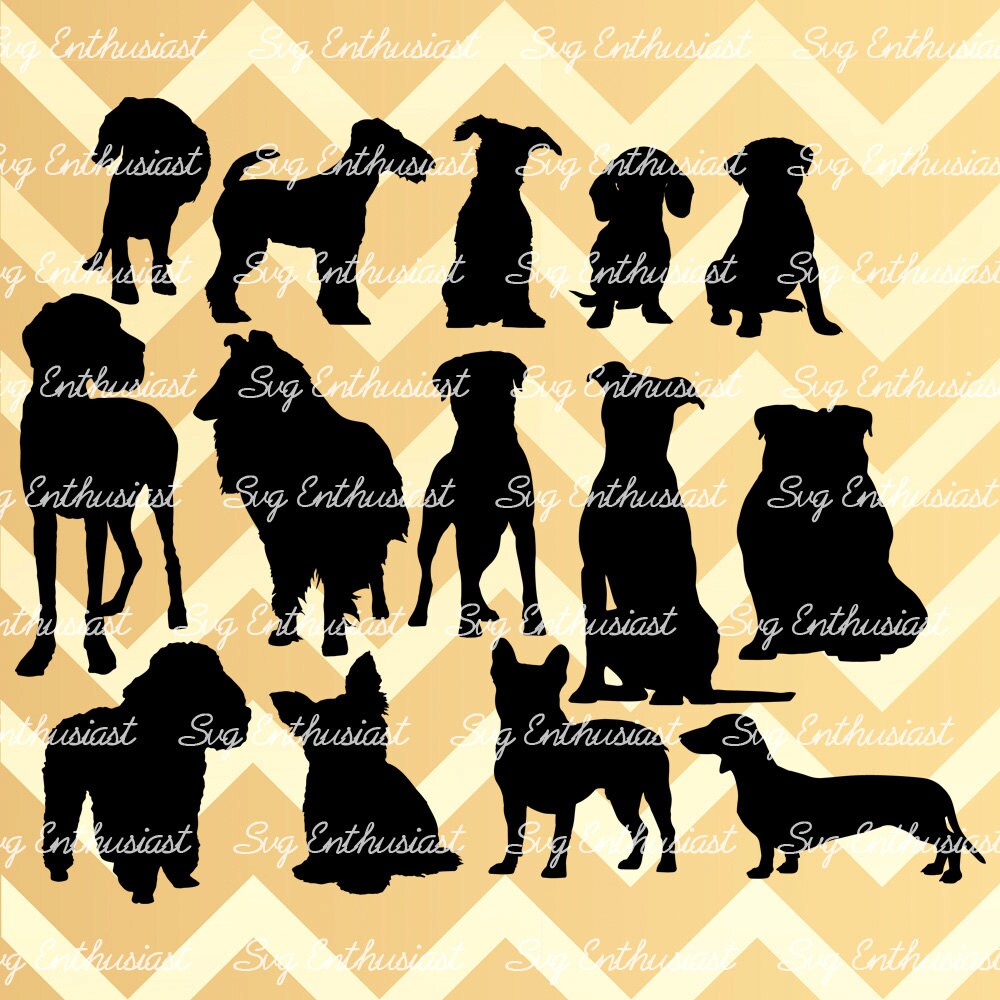 Dog breeds SVG PNG DXF