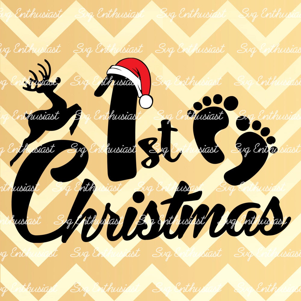 My First Christmas SVG PNG DXF