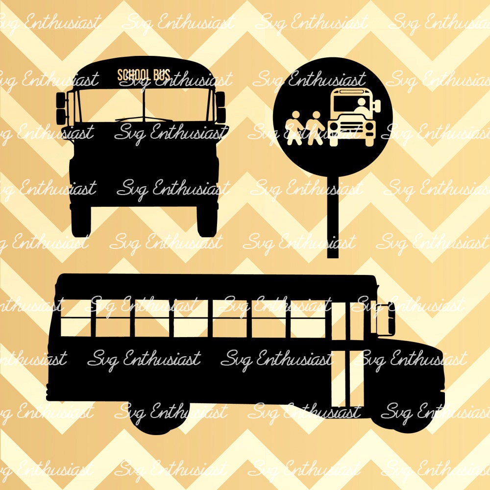 School Bus SVG PNG DXF