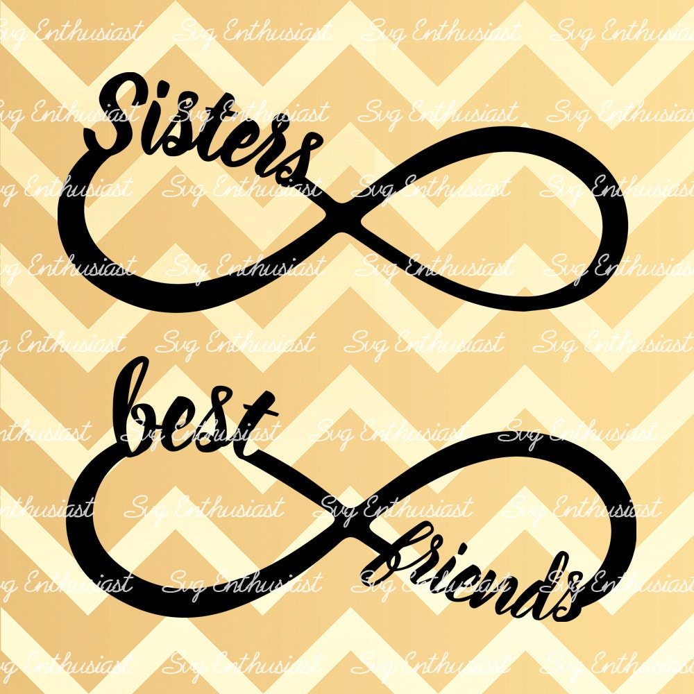 Sisters Infinity SVG PNG DXF