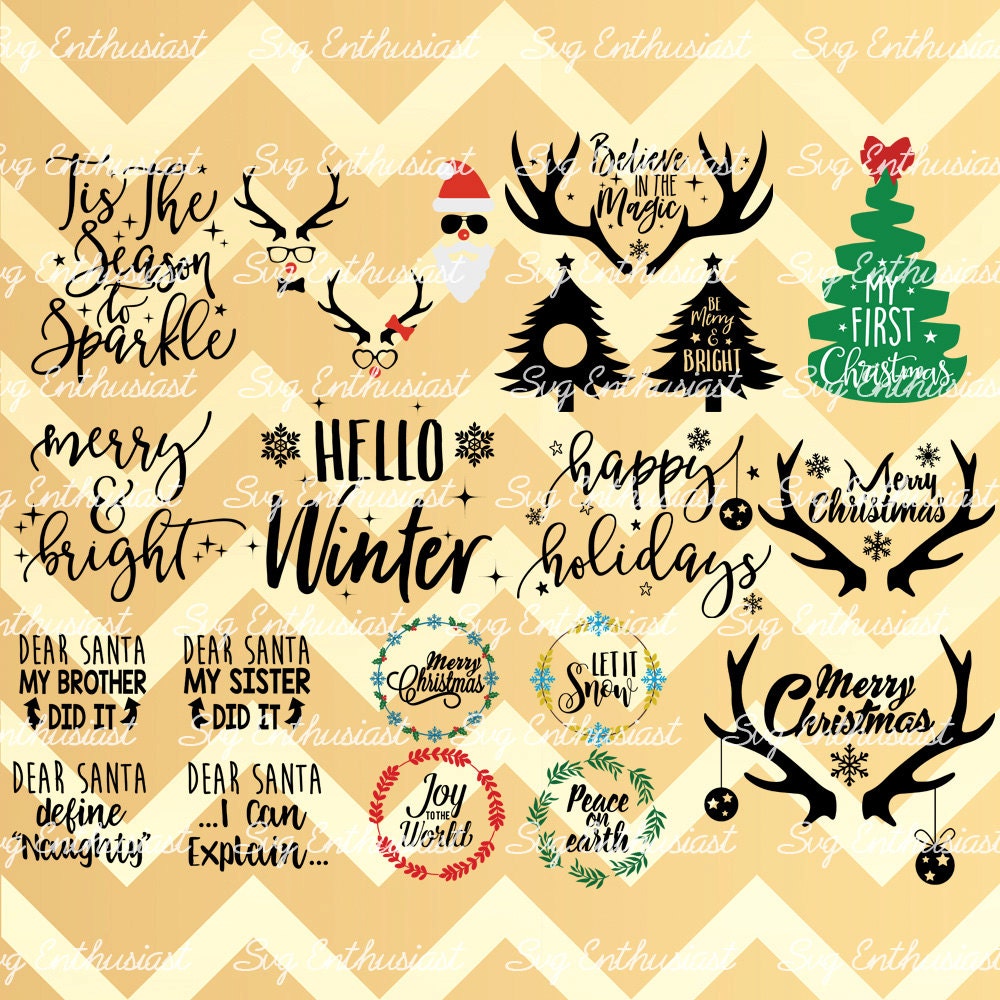 Christmas Bundle SVG PNG DXF