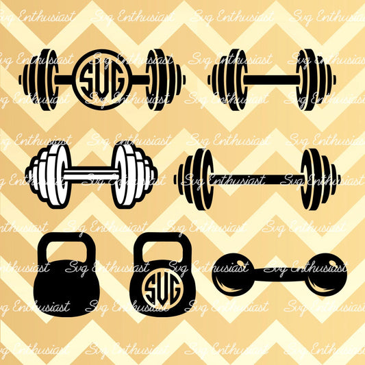 CrossFit Weights SVG PNG DXF