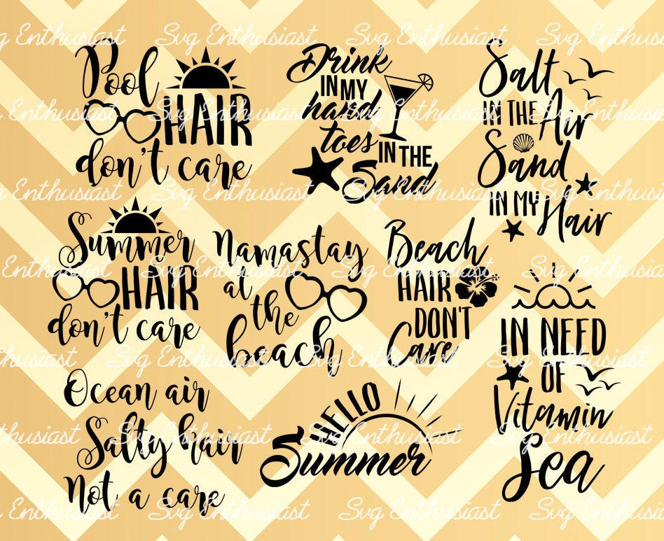 Summer SVG PNG DXF Bundle