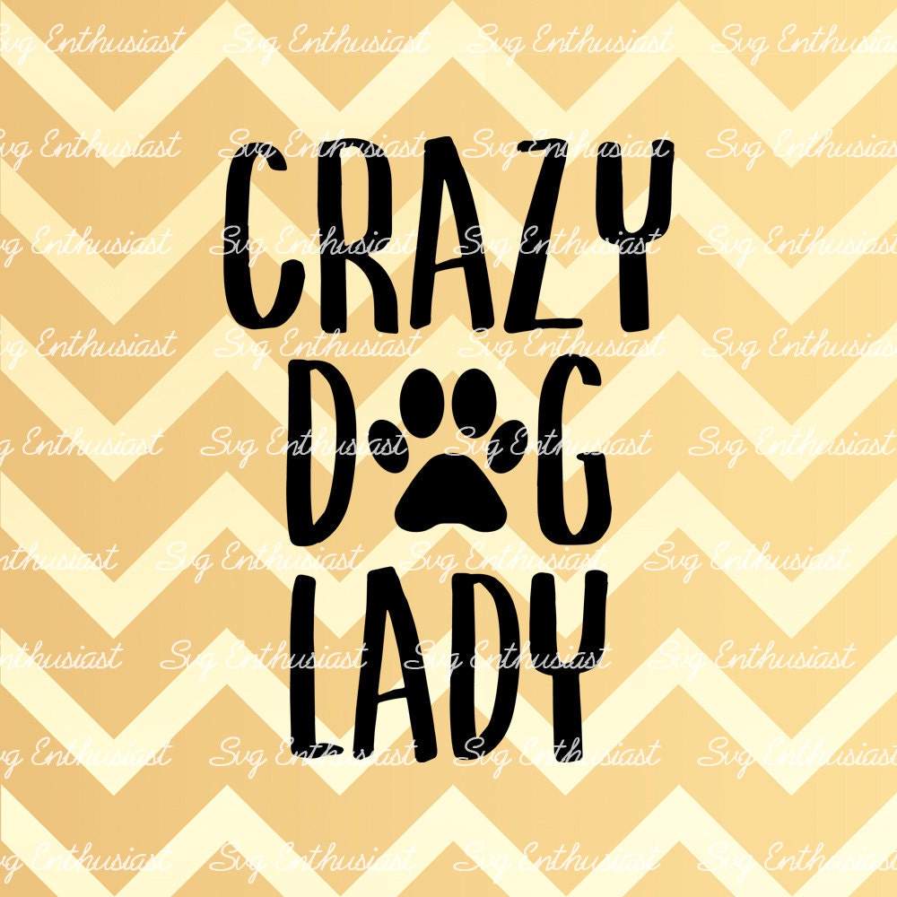 Crazy Dog Lady SVG PNG DXF